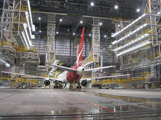 Quantas Airlines Brisbane Airport Hangar